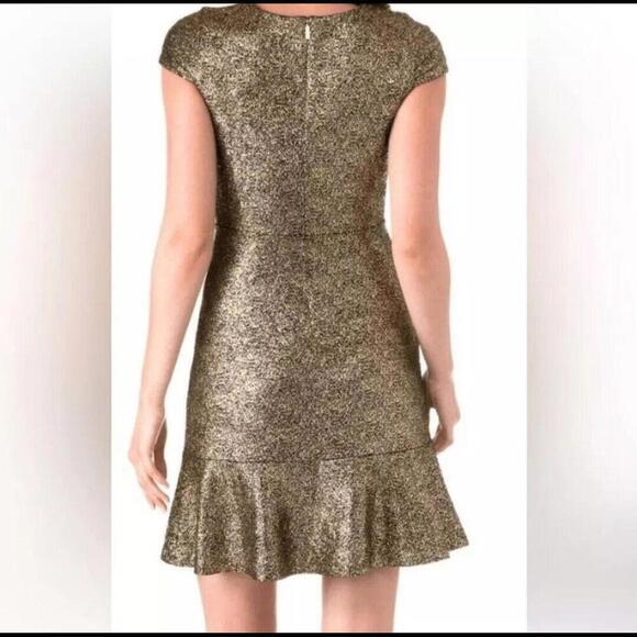 Michael Kors Women' Mini Dress In Color Shimmer Gold | Formal/cocktail  Dress - Picture 7 of 7